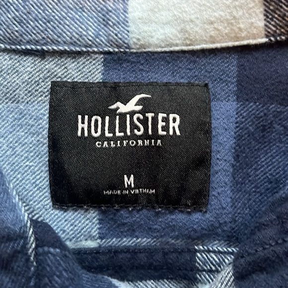 Blue Hollister California Flannel - Picture 3 of 4